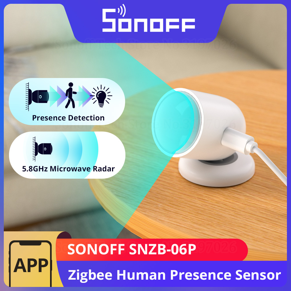 Sonoff Basic - SONOFF SNZB-06P Zigbee Menselijke aanwezigheidssensor Lichtdetectie