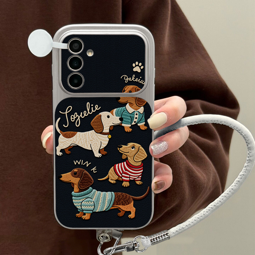 Shelly - Cartoon Dachshund Telefoonhoesje voor Samsung A56
