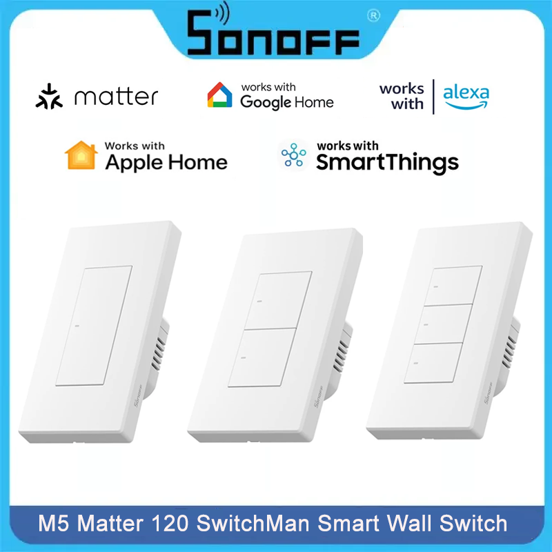 Sonoff - SONOFF M5 Kwestie Slimme Wandschakelaar 120/86