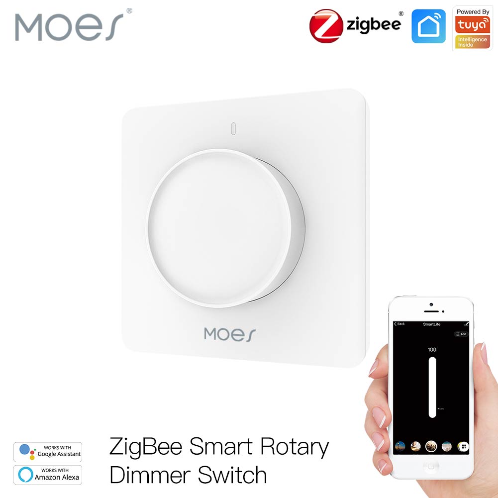Smart Relay Tuya - MOES Tuya Zigbee slimme draaischakelaar met