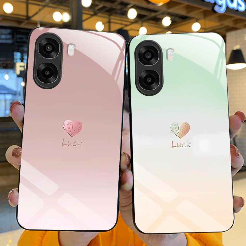 Shelly - Hard Gehard Glas Case Voor OPPO
