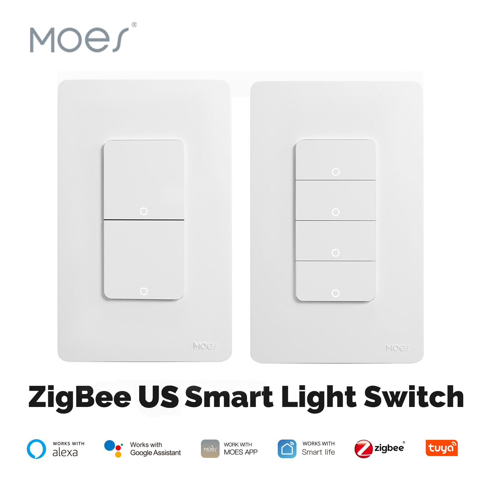 Sonoff Basic - MOES Tuya ZigBee slimme lichtschakelaar Amerikaanse