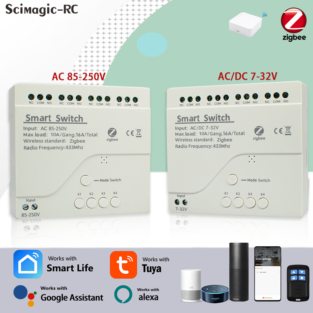 4CH Zigbee Tuya Smart Home Rel - Home Assistant Tuya recensie en prijs