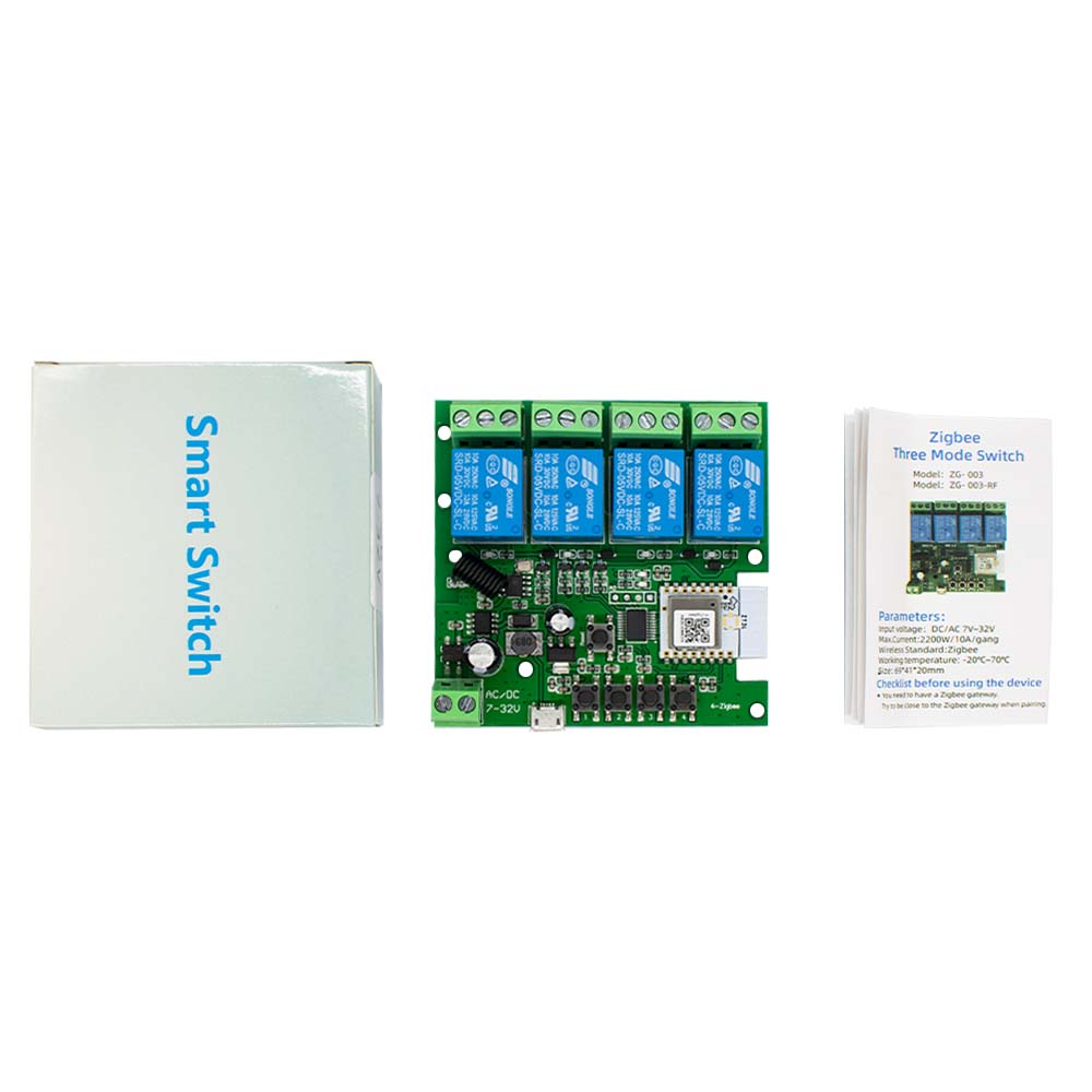 4CH Zigbee 3.0 Smart Home Rela - Tuya 4 Channel recensie en prijs