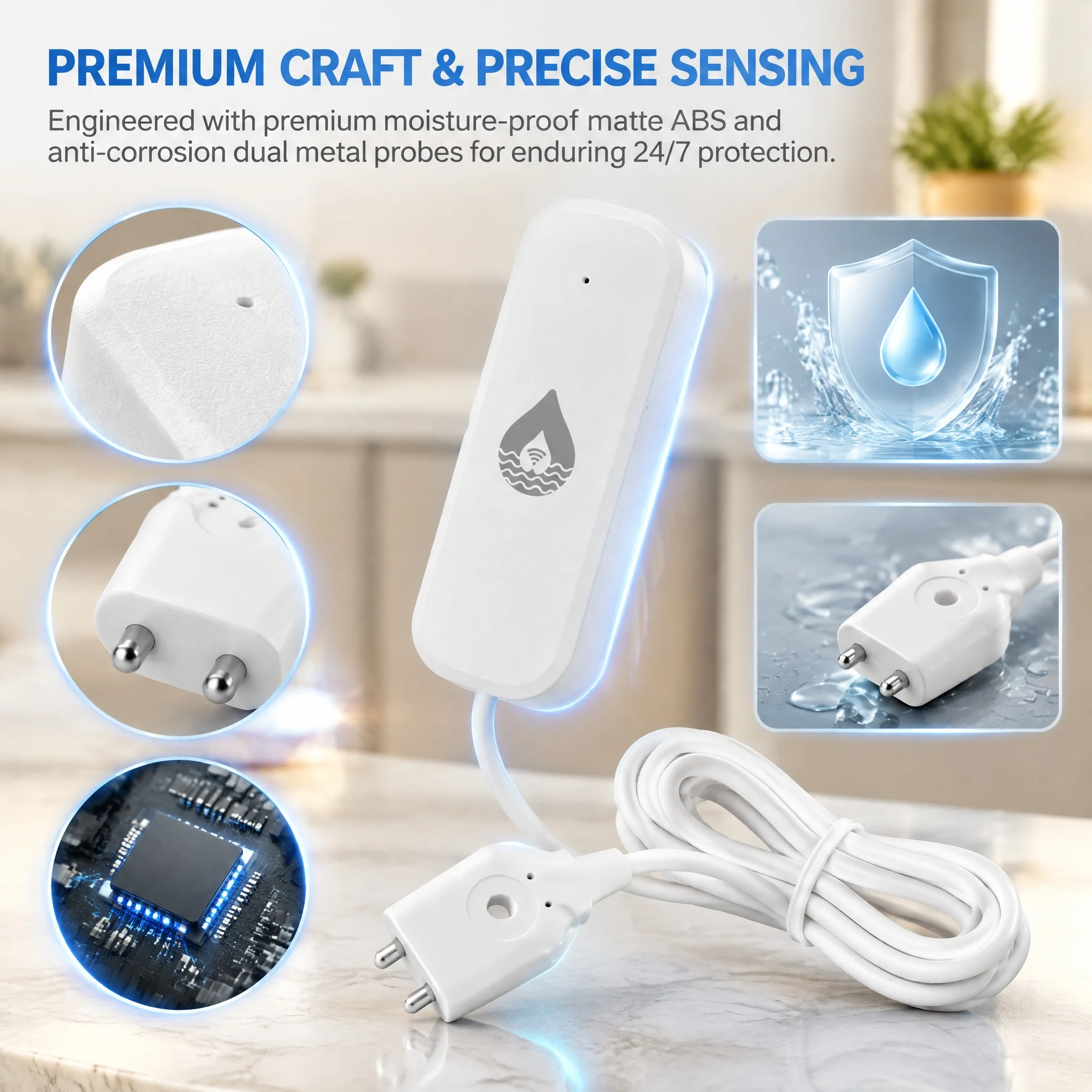 Slimme WiFi-waterlekdetector T - Home Assistant Tuya recensie en prijs
