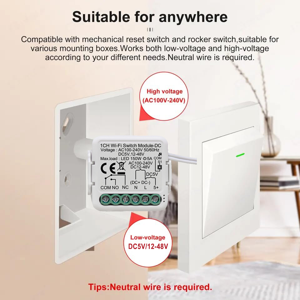 Tuya Smart Droge Contact Schak - Tuya 4 Channel recensie en prijs